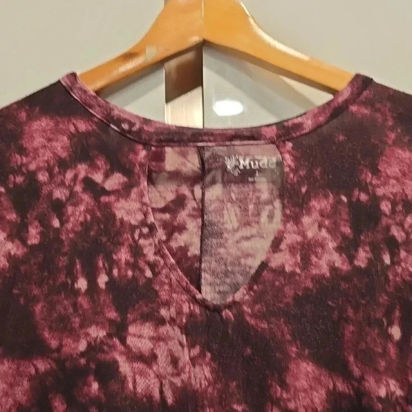 Mudd maroon top with short sleeves - Picture 3 of 6